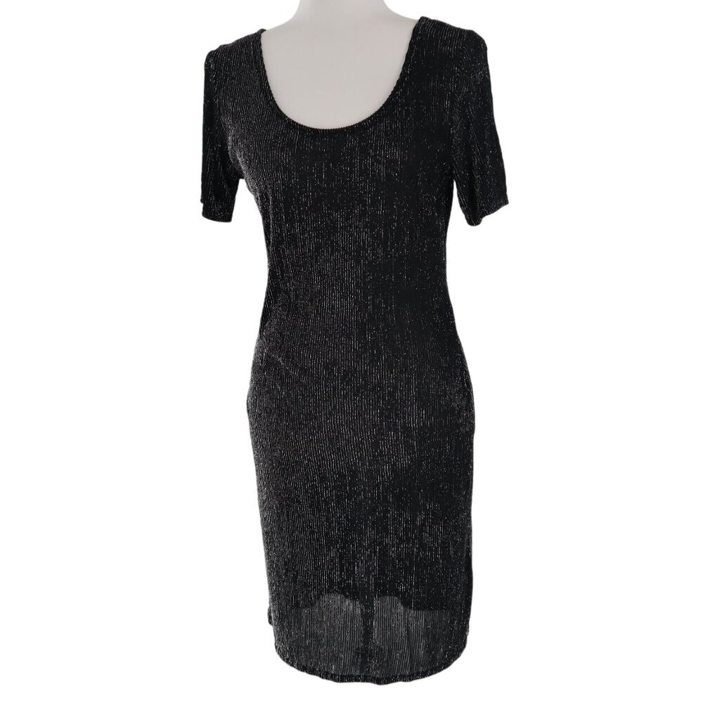 Colesce Couture Embellished Dress Womens M Black Vintage Whimsigoth Fairy Grunge